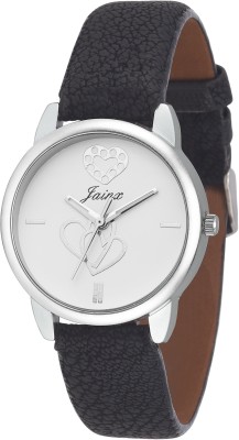 Jainx JW546 White Dial With Heart Printed Analog Watch  - For Women   Watches  (Jainx)