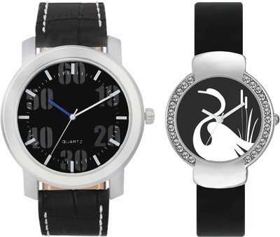 View VALENTIME VL39VT21 New Latest Stylish Designer Collection Leather Combo Couple Diamond Fancy Casual Best Offer Watch  - For Men & Women Wrist Watches Price Online(Valentime)