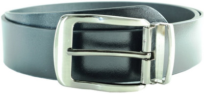 

Sizzlers Men Formal Black Genuine Leather Reversible Belt