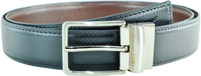 

Sizzlers Men Formal Black Genuine Leather Reversible Belt