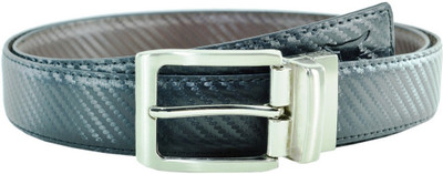 

Sizzlers Men Formal Black Genuine Leather Reversible Belt