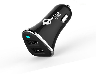 

myTVS 2.4 Amp Turbo Car Charger(Black)