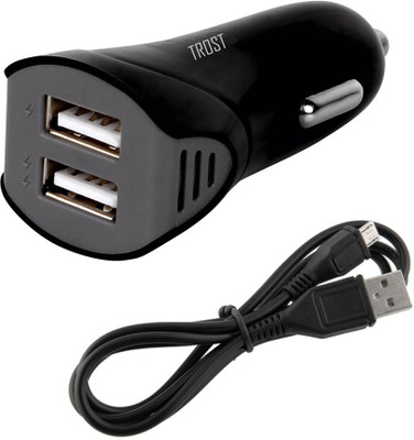 

Trost 2.1 Amp Turbo Car Charger(Black)