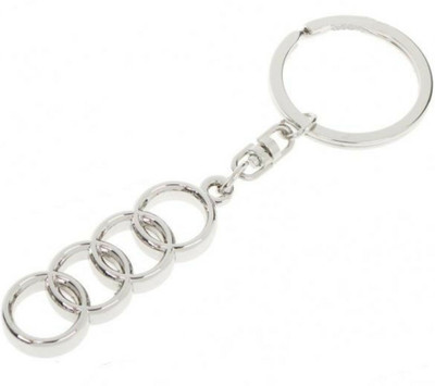 

Anishop Audi Logo metalic Key Chain(Silver)