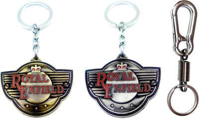 

City Choice Combo of Royal Enfield with Spring Hook Locking Key Chain(Multicolor)