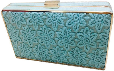 

CRAFTBAZAAR Party Blue Clutch