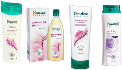 

Himalaya Anti Hair Fall Hair Oil, Anti Hair Fall Shampoo, Anti Hair Fall Conditioner, Soothing Body Lation(Set of 4)