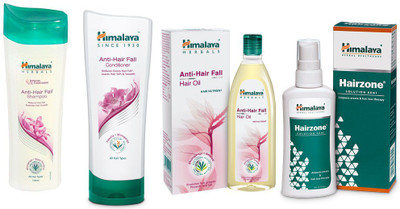 

Himalaya Anti Hair Fall Shampoo, Anti Hair Fall Conditioner, Hairzone Solution, Anti Hair Fall Hari Oil(Set of)