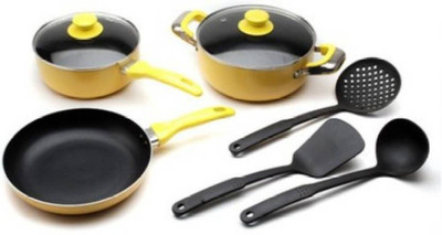 

ShopyBucket Cookware Set Modern Quality Induction Bottom Cookware Set(Steel, 1 - Piece), Pink