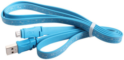 Callmate Data & Charging Cable Ruler for Micro 3 m Micro USB Cable(Compatible with Micro USB, Blue, One Cable)