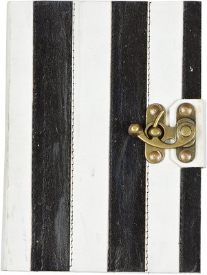 

Craft Club A5 Diary(handmade recycled paper leather diary, Black & White)