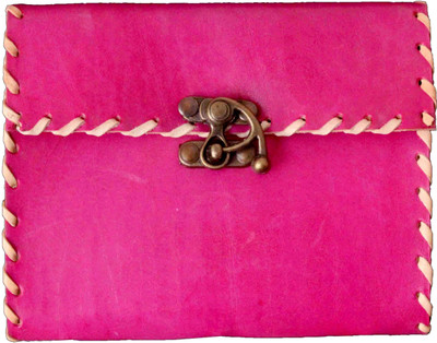 Crafts A5 Diary(Embossed handmade leather diary, Pink)