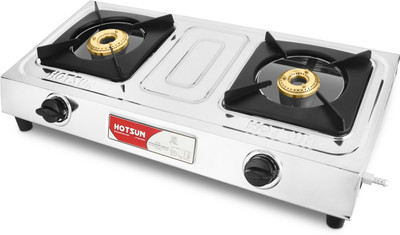 

Hotsun Stainless Steel Manual Gas Stove(2 Burners)