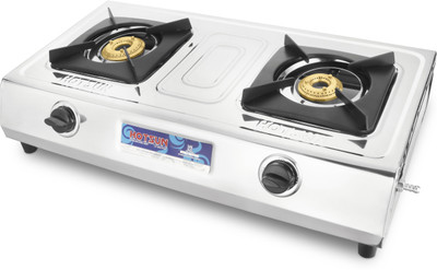 

Hotsun Stainless Steel Manual Gas Stove(2 Burners)
