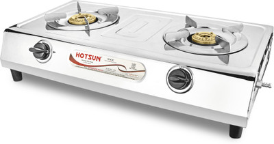 

Hotsun Stainless Steel Manual Gas Stove(2 Burners)