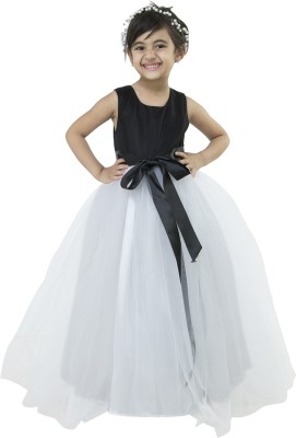 

Samsara Couture Girls Maxi/Full Length Party Dress(Multicolor, Sleeveless