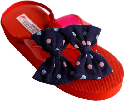 

Dchica Girls Slip On Slipper Flip Flop(Red