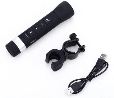 

VibeX ® Wireless Sport Speaker Outdoor Camping Multi Function Flashlight Torch LED Front Light(Black)
