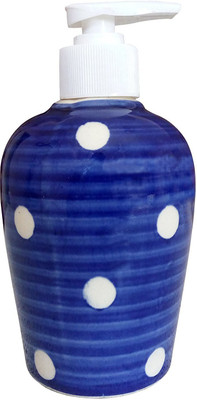 

Sforzi ceramic liquid soap dispenser 300 ml Gel, Lotion, Shampoo, Soap Dispenser(Blue)