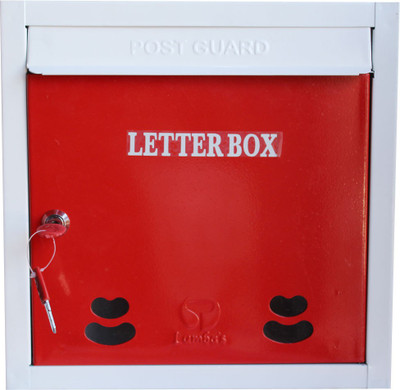 

Lamba's MS Wall Mounted Mailbox(Red, White)