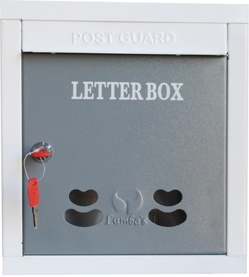 

Lamba's MS Wall Mounted Mailbox(Grey, White)