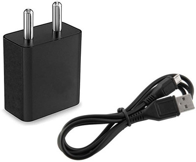 TROST 1 A Wall Charger for Mobile with Detachable Cable(Black)
