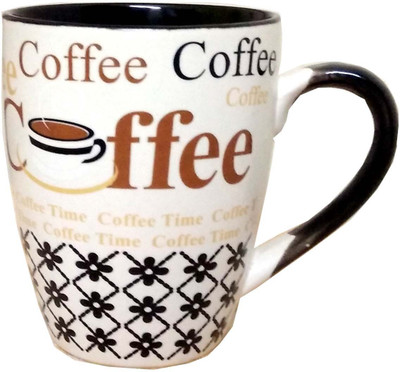 

Letsrenovate Ceramic Brown Beige Ceramic Mug(350 ml)