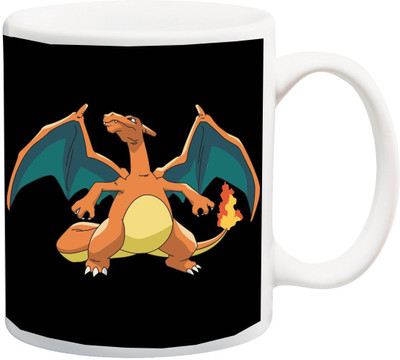 

Stylotrendz Pokemon Charizard Ceramic Mug(325 ml), Multicolor