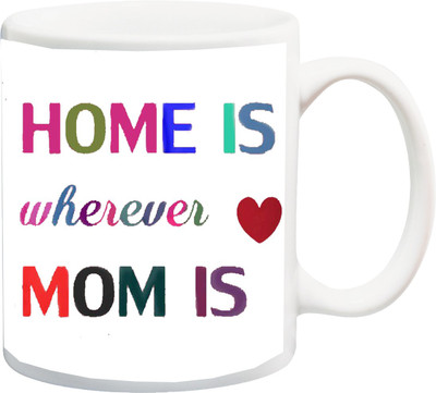 

ME&YOU Home is Wherever Mom is Ceramic Mug(100 ml), Multicolor