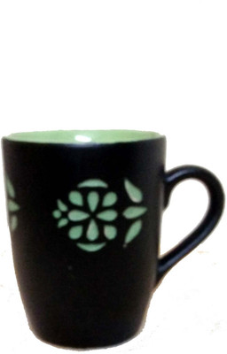 

Letsrenovate Ceramic Black Carved Milk/ Coffee Ceramic Mug(350 ml)