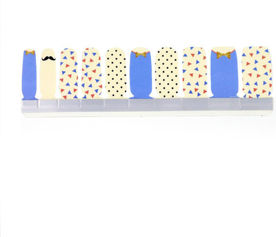 

Republic Of Skin London Nail Polish Stickers - Pin & Polka(Blue)