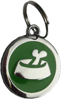 

Happy Petting Embellished Dog Collar Charm(Green, Round)