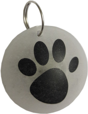 

Happy Petting Embellished Dog Collar Charm(White, Round)