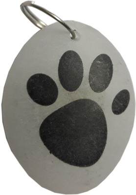 

Happy Petting Embellished Dog Collar Charm(White, Round)