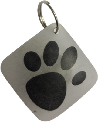 

Happy Petting Embellished Dog Collar Charm(White, Square)