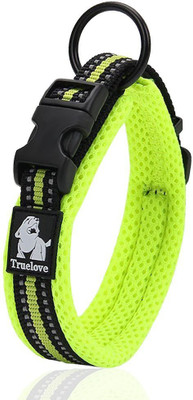 

PetsUp neck collar leather belt for labrador and puppy collars belts with tag name Dog Everyday Collar(, Green