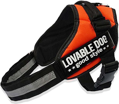 

PetsUp dog body harness for labrador and small medium dogs belt collar Dog Standard Harness(, Orange