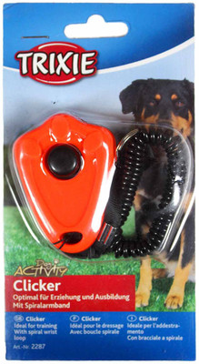 

trixie Clicker with spiral wrist loop for dog training Plastic Training Aid For Dog