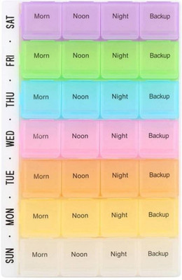 

Emmquor 7 days Pill Box(Multicolor)