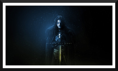 

Jon Snow- Game Of Thrones Collection - Framed Poster Paper Print(12 inch X 17 inch)
