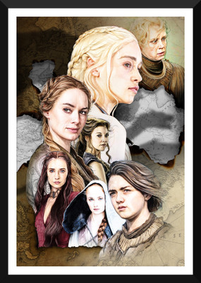 

Winter Has Come - Game Of Thrones Collection - Framed poster Paper Print(12 inch X 17 inch)