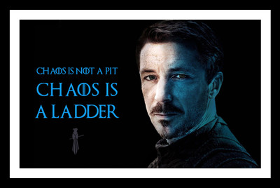 

Chaos Is A Ladder - Petyr Baelish - Game Of Thrones Collection - Premium Quality Framed Poster Paper Print(12 inch X 17 inch)