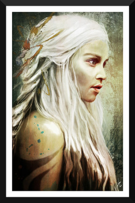 

Daenerys Targaryen - Game Of Thrones Collection - Premium Quality Framed Poster Paper Print(12 inch X 17 inch)