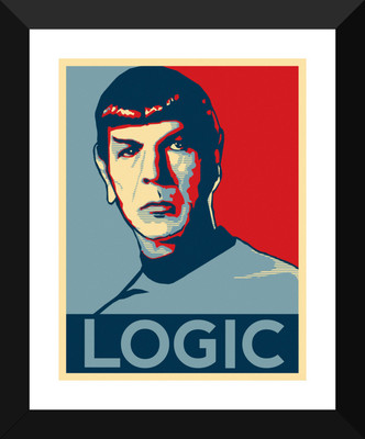 

Graphic Art Poster - Star Trek - Spock Logic - Hollywood Collection - Movie Poster Collection Paper Print(12 inch X 17 inch)