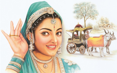 

DIGITAL PAINTING WALL HD WALLPAPER ART PAPER VILLAGE GIRL WAITING ON 24X36 Photographic Paper(36 inch X 24 inch, Rolled)