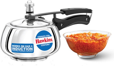 

Hawkins Stainless Steel Contura 2 L Induction Bottom Pressure Cooker(Stainless Steel)