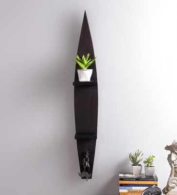 

La Stella Enrtyway Wooden, MDF Wall Shelf(Number of Shelves - 2, Brown)