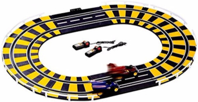 

MagicTail Road Track Racing Car Set(Red, Black), Black;red