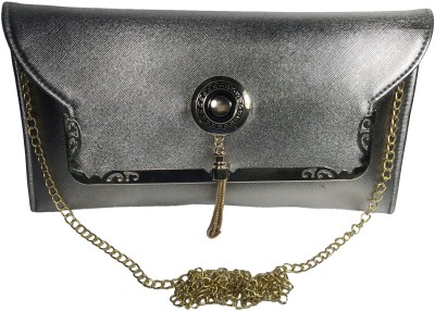 

Bizarre Vogue Women Evening/Party Silver PU Sling Bag