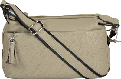 

R&L Women Casual Beige Genuine Leather Sling Bag